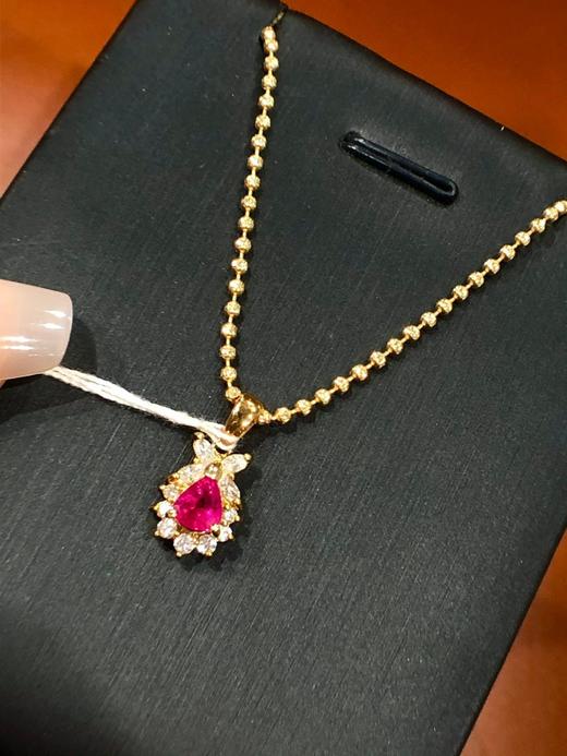 0.68ct刻面红宝石吊坠 商品图0