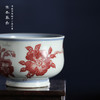 寒香慕古釉里红山茶花炉式杯 商品缩略图2