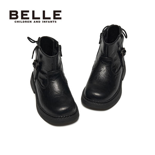 品牌直发❗️百丽冬鞋上新💖BELLE百丽中大童冬季童鞋！轻盈舒适，步履轻盈，上学/出游的时尚好物🎉加绒加厚设计，保暖性能超好，不怕冬天天气冷❄ 商品图3