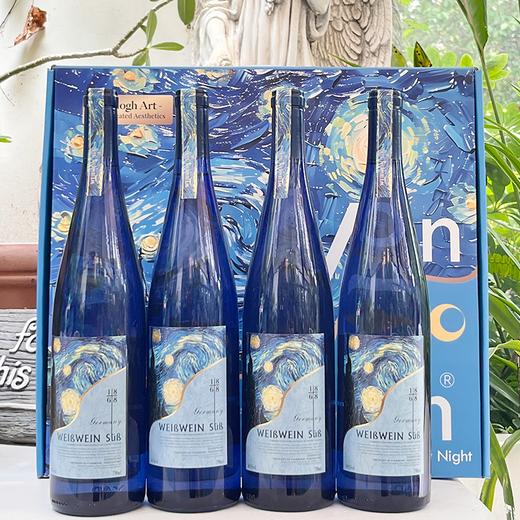 疯抢中！！【下单即送高端手提礼盒】【德国原瓶进口】梵高星月夜甜白葡萄酒 10.5%vol 750ml*4瓶 商品图4