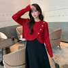 奢姿大码女装2025冬季减龄不规则套装胖妹妹马甲背心裙针织两件套9844927668 商品缩略图2
