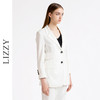 LIZZY早秋高级行政职业女长袖修身开叉OL职业西装白色外套7867 商品缩略图2