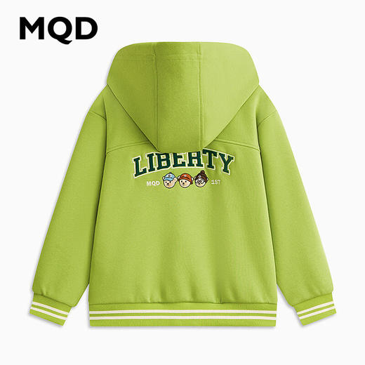 【MQD】童装男大童春新款学院风潮酷休闲字母连帽外套 商品图1