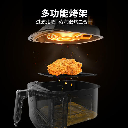 HYUNDAI现代 空气炸锅QC-ZG5645A（绿色） 商品图2