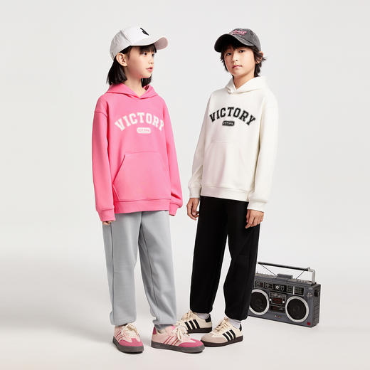 男女童海岛绒连帽卫衣新款安奈儿童装小程序专享EM441619 商品图3