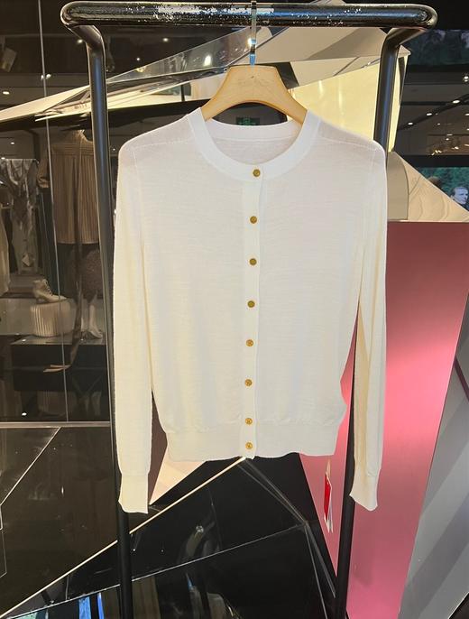 女士羊毛圆领开衫 商品图0