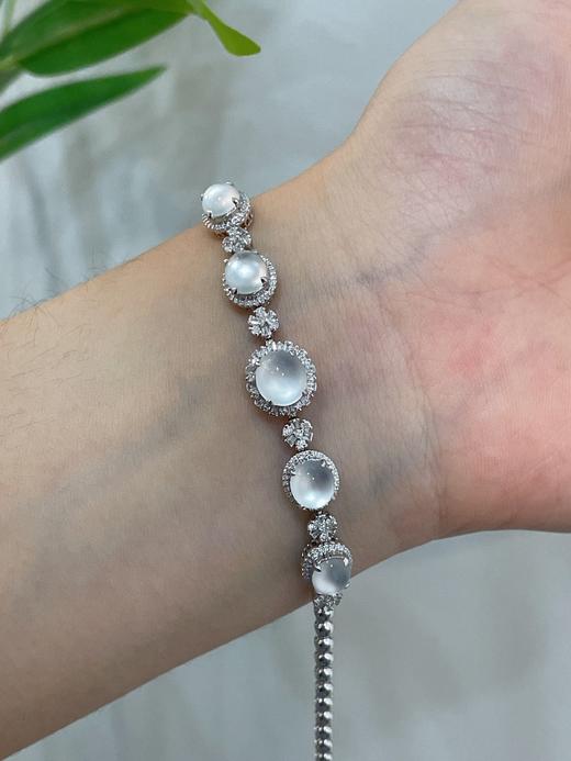 蛋面翡翠手链 商品图2