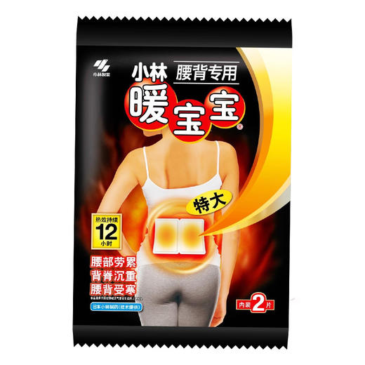 小林制药暖宝宝取暖片腰背专用热力轻松保暖贴2片/袋 商品图0
