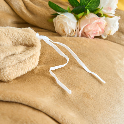 纯色简约牛奶绒加厚床上四件套家用床品冬季加绒保暖床单被套罩子 商品图6