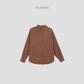 THESOONG “一件原製原味的衬衫”水洗加软桑蚕丝白色衬衫HWCS3888