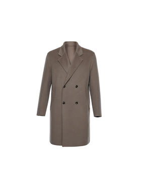 callisto卡其色绵羊毛毛呢大衣