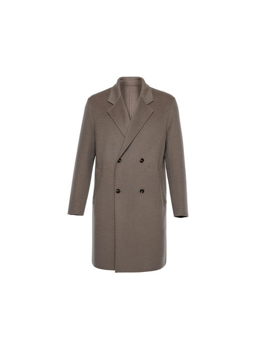 callisto卡其色绵羊毛毛呢大衣 商品图0