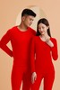 【YW】无忧购情侣纯色简约内搭打底羊绒磨毛大红保暖套装（截单后7天发货) 商品缩略图6