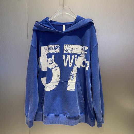 N2连帽数字大图印花长袖卫衣（蓝） 冬季 144090090321 商品图3