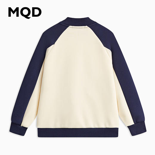 【MQD】童装男大童春新款学院风字母撞色卡通棒球领外套 商品图1