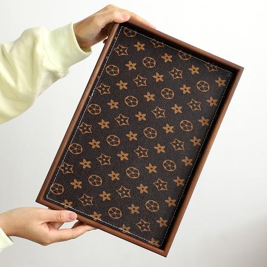 【大中小号可选】娜家皮质老花托盘 商品图1