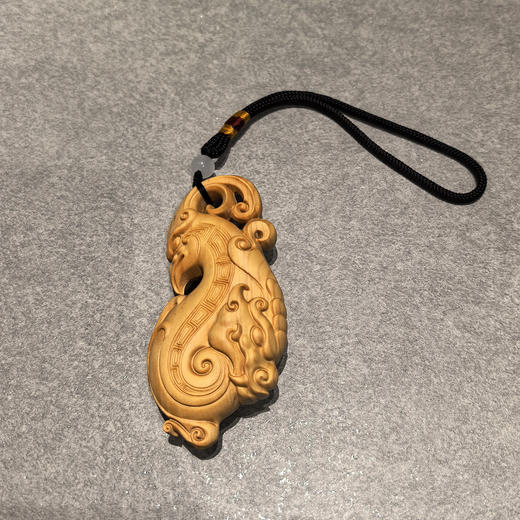 龙凤配黄杨木挂件/手把件 商品图3