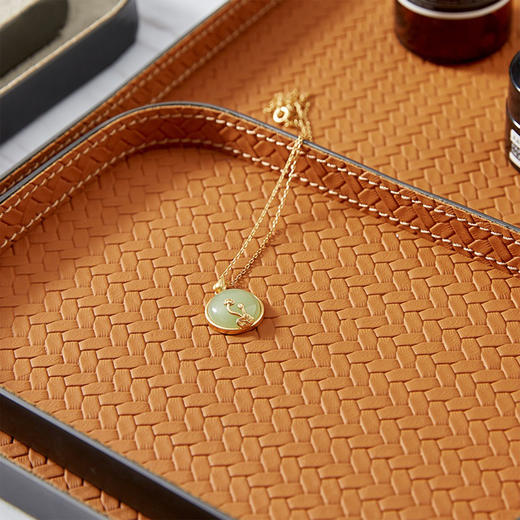 【3色可选】娜家皮纹托盘 商品图1