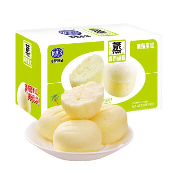 港荣蒸蛋糕椰香800g面包零食早餐纯蛋糕中西式糕点心甜品礼品盒物箱 商品图2