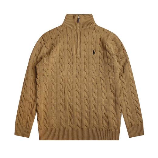 RALPHLAUREN/拉夫劳伦经典战马小标刺绣logo保罗polo高领套头半拉链针织麻花毛衣针织衫男女同款（BG） 商品图7