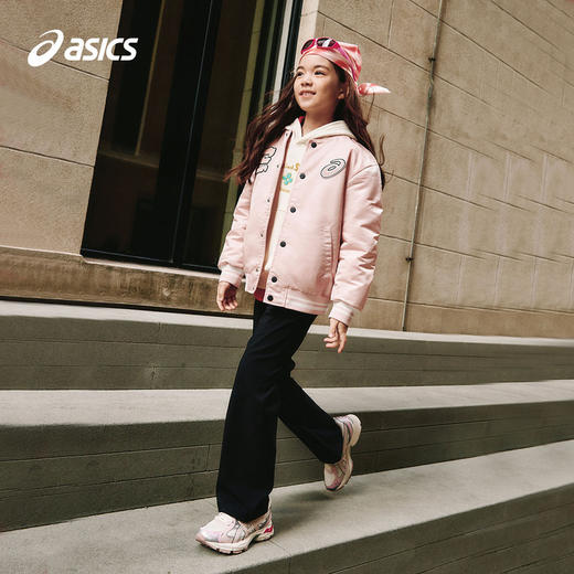 【设计师联名】Asics/亚瑟士童装春季外套棒球服夹棉保暖飞行夹克 商品图4