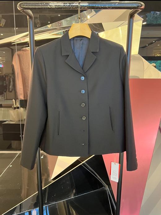 女士小西装领丝羊毛外套 商品图0