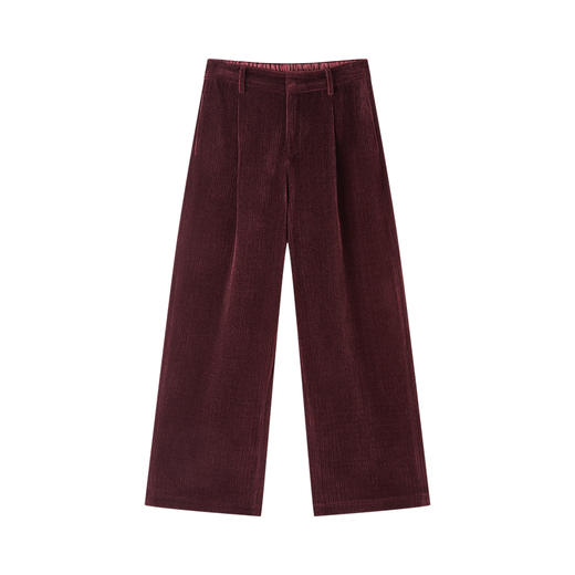 IN AND ON 经典升级 立体坑条雪尼尔直筒裤 54696 商品图6