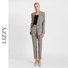 LIZZY早秋通勤简约翻边小脚裤职业西装裤子7713 商品缩略图3
