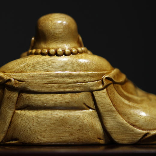 工艺美术师吴善钊出品金丝楠弥勒摆件 商品图4