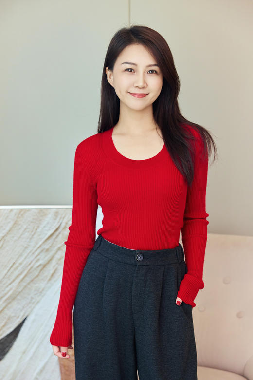 亲肤有型U领羊毛打底衫 商品图2