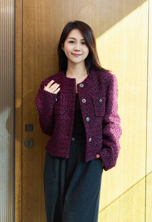 流金岁月｜高级感小香羊毛外套 商品图1