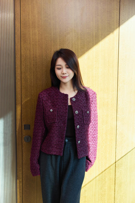 流金岁月｜高级感小香羊毛外套 商品图2