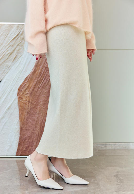 优雅法式高弹直筒裙 商品图8