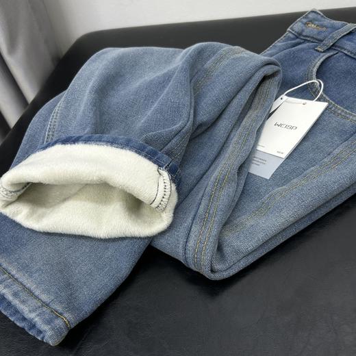 冬季保命神裤👖❗一条过冬巨好穿❗【加绒窄版直筒牛仔裤】秋冬世纪神裤❗软到穿了就不想脱！显腿直显腿细 商品图11