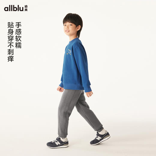 【冬Vol.3】allblu幼岚【雪顶绒】儿童束口裤男女童24冬新款加绒保暖弹力长裤ZY 商品图3