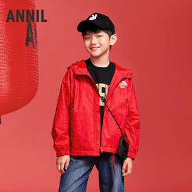 男女童梭织风衣春季新款安奈儿童装实体店同款AM515506