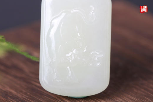 和田玉白玉生肖【牛】吊坠  配精美挂绳 商品图4