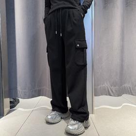 N抽绳松紧腰加绒工装裤 冬季 189914788196