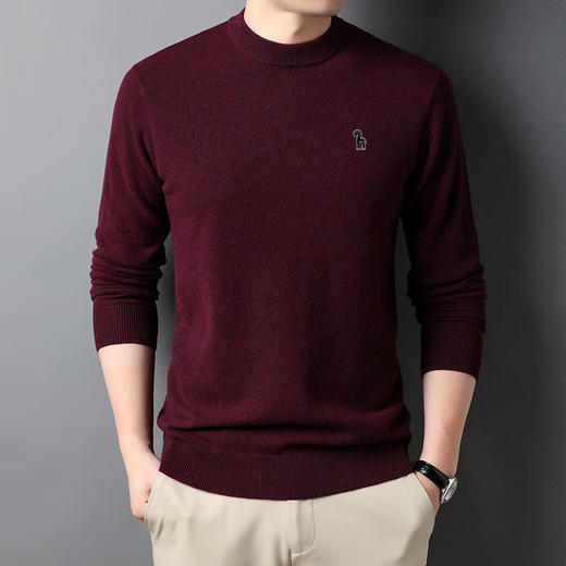😎【柏奥玛冬季男士纯羊毛100%加厚羊毛衫圆领738款】🥳一件温暖又舒适的羊毛衫，🔥是男士深秋初冬必备单品， 💜居家避不可少的“百搭装备”💖，冬季已到，💕100%棉羊毛的羊毛衫是必备 商品图2