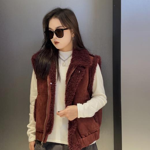 NS翻领皮带扣颗粒绒马甲 冬季 069314242138 商品图0
