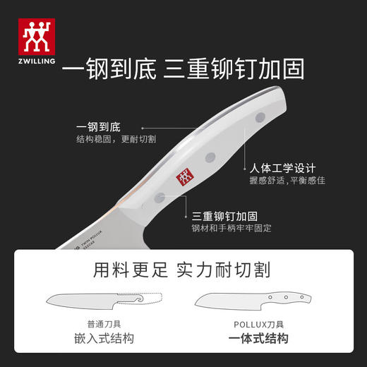 双立人  Pollux除菌刀架6件套 白色 商品图1