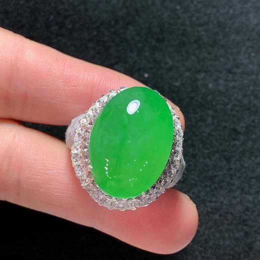 蛋面翡翠戒指 商品图2