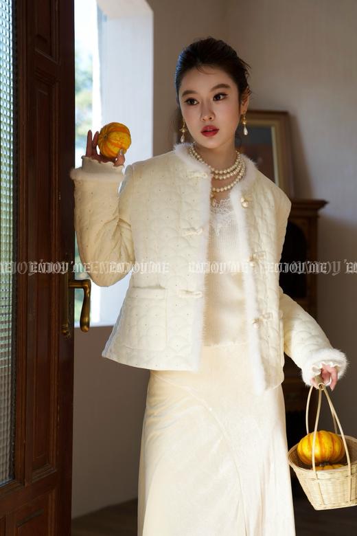 【门店同款】ENJOY冬季云敛-锦绣白月光中式羽绒外套 160495217 商品图0