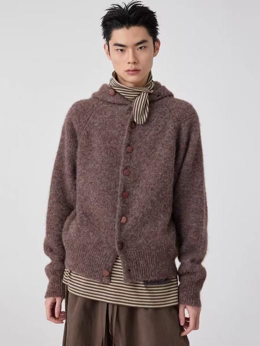 Simple Project/M24209/马海毛连帽纽扣毛衣 商品图3