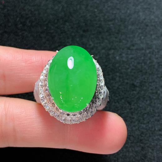 蛋面翡翠戒指 商品图1