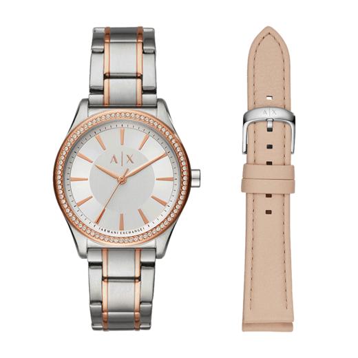 723763263269  AX Armani Exchange 阿玛尼手表女士时尚休闲简约腕表礼盒AX7103【可能无电】 商品图0