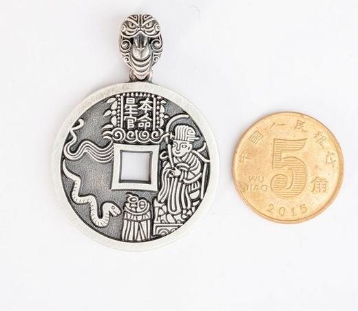 矩德泉坊 纯银手作  QY401010801本命星官蛇挂扣（3厘米版） 商品图7