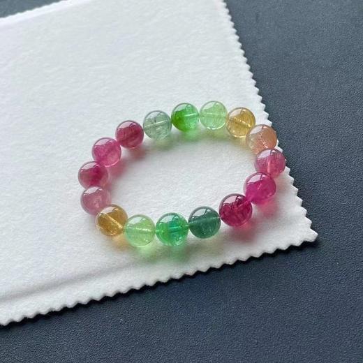12mm单圈马卡龙彩虹碧玺手串 商品图1