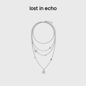 lost in echo2025春夏新款原创高级多层锆石吊坠925纯银长项链女