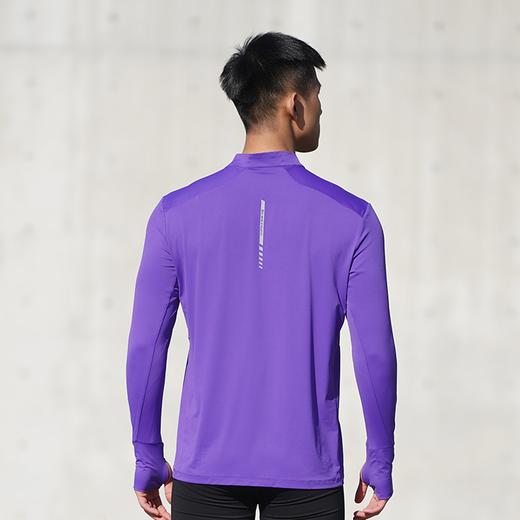 多威运动上衣立领半门襟男士吸湿速干长袖T恤2342450 商品图4